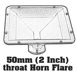50mm (2 inch) throat Horn Flare